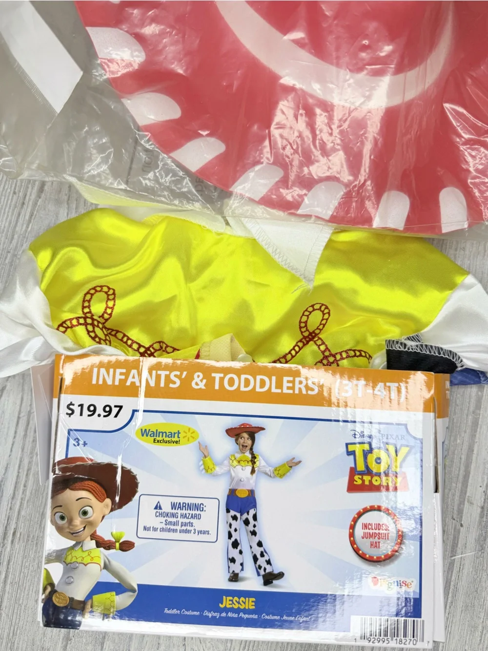 Jessie Classic Halloween Costume Disney Toy Story cosplay dress up hat & costume